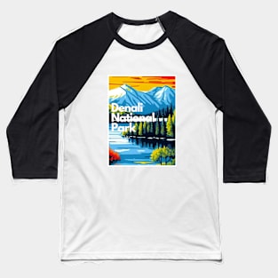 Denali National Park hike Alaska United States Baseball T-Shirt